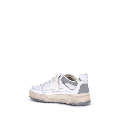 Baskets épaisses Bos Taurus en cuir de veau gris Golden Goose