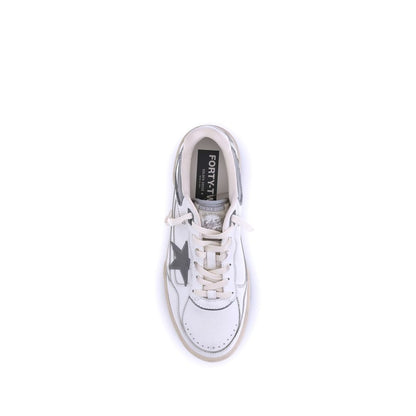 Baskets épaisses Bos Taurus en cuir de veau gris Golden Goose