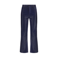 Jean taille haute en coton bleu L'Agence