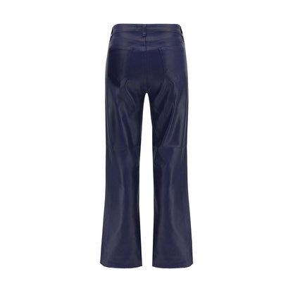 Jean taille haute en coton bleu L'Agence