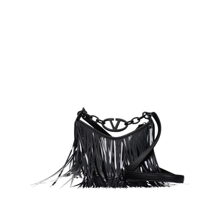 Borsa a mano in pelle nera Valentino Garavani