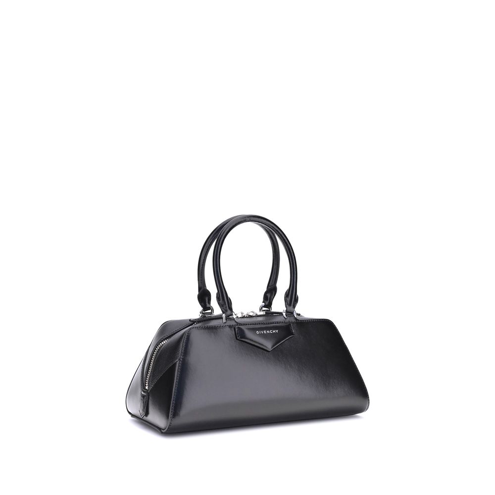 Borsa a mano Givenchy Bos Taurus in pelle di vitello nera