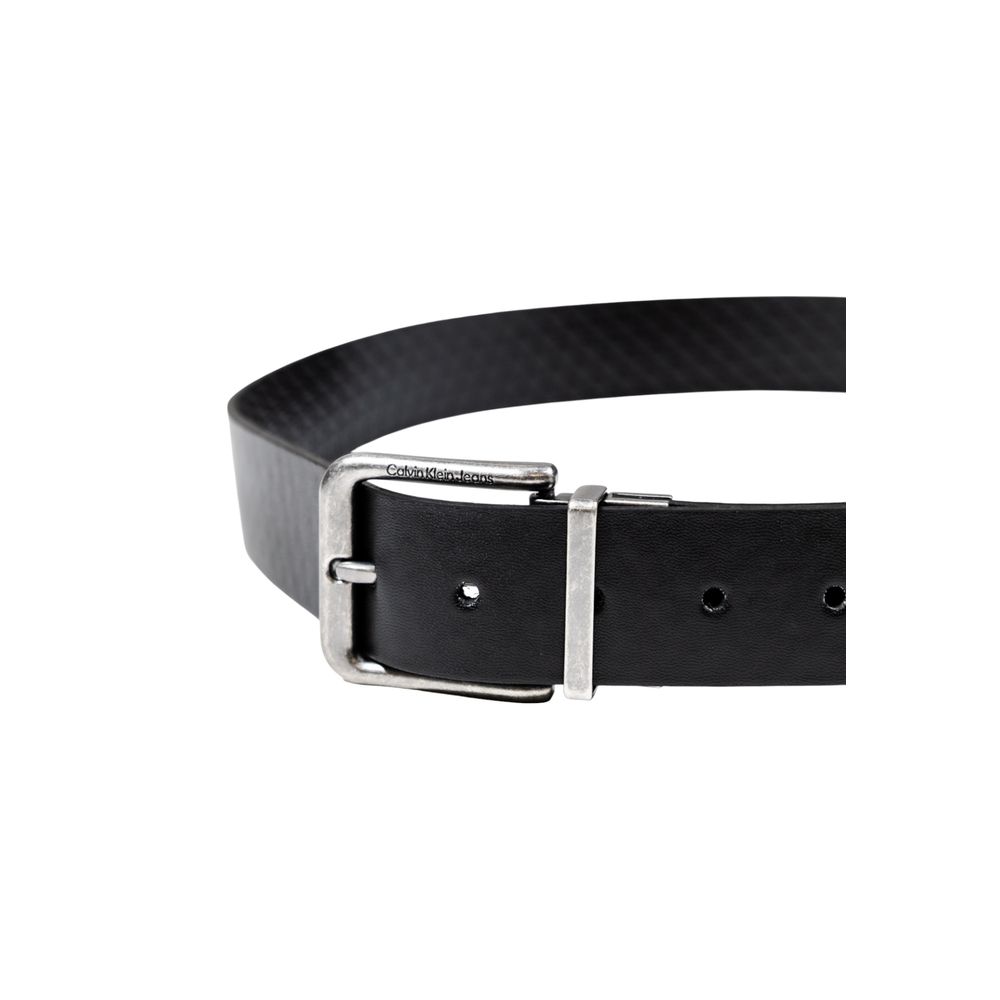 Cintura in pelle nera Calvin Klein