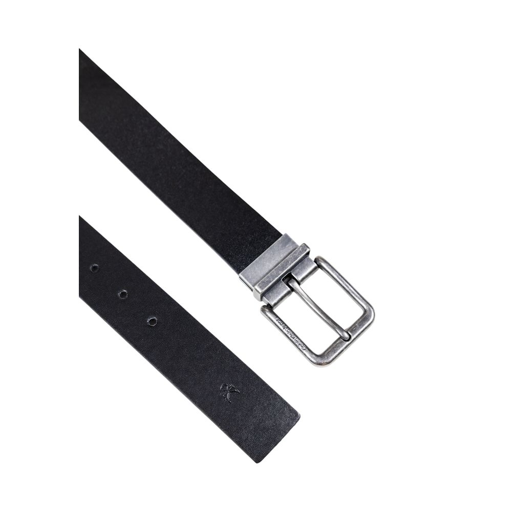 Ceinture en cuir noir Calvin Klein