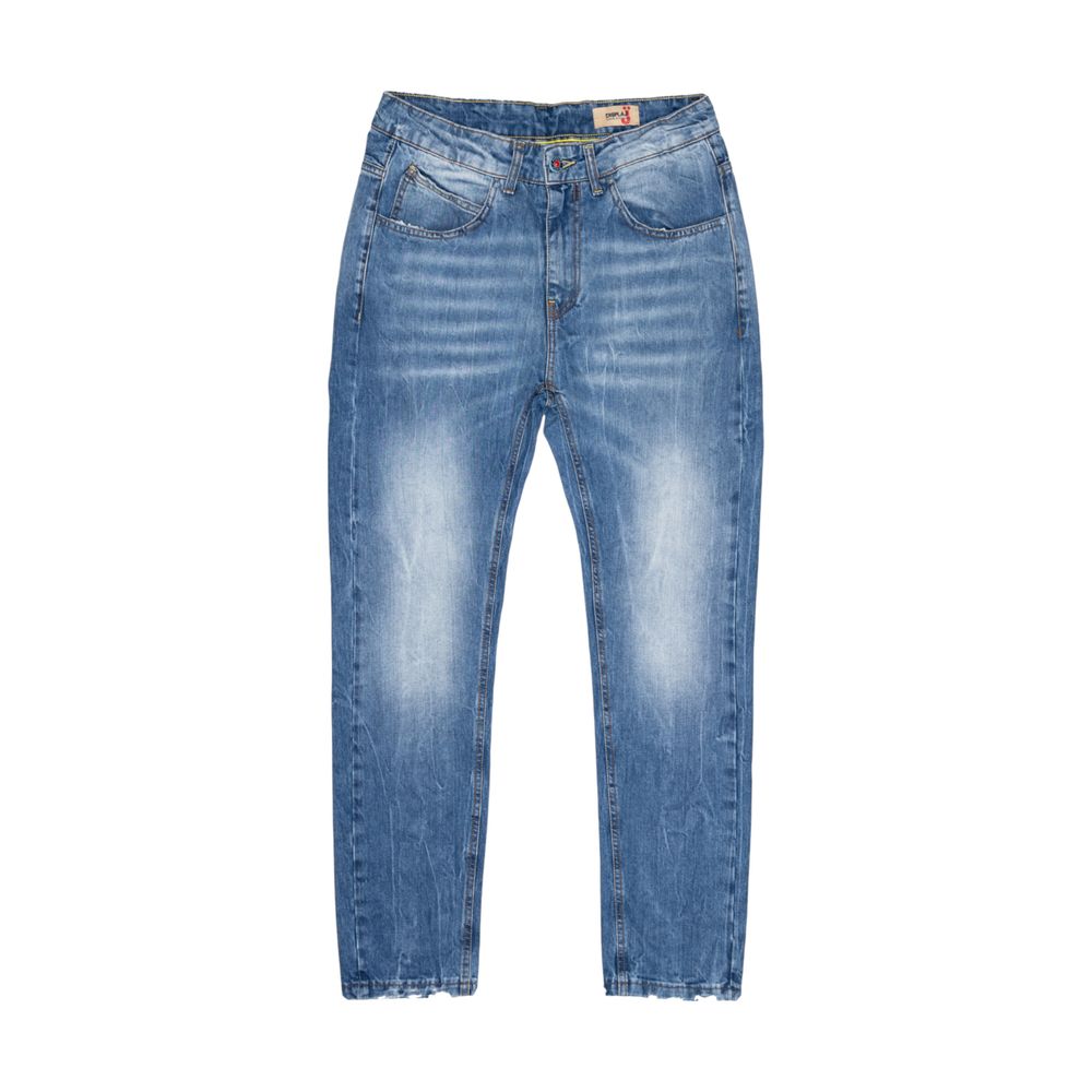 Jean Displaj bleu en coton coupe décontractée