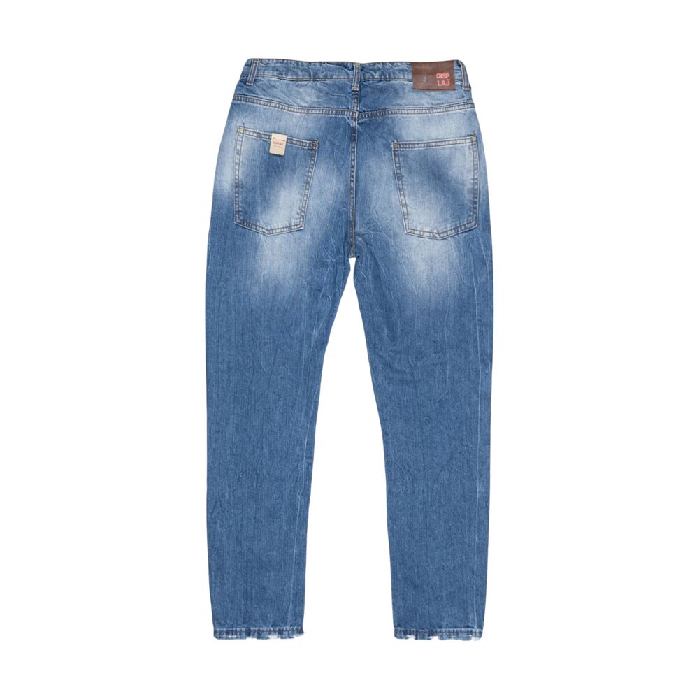 Jean Displaj bleu en coton coupe décontractée
