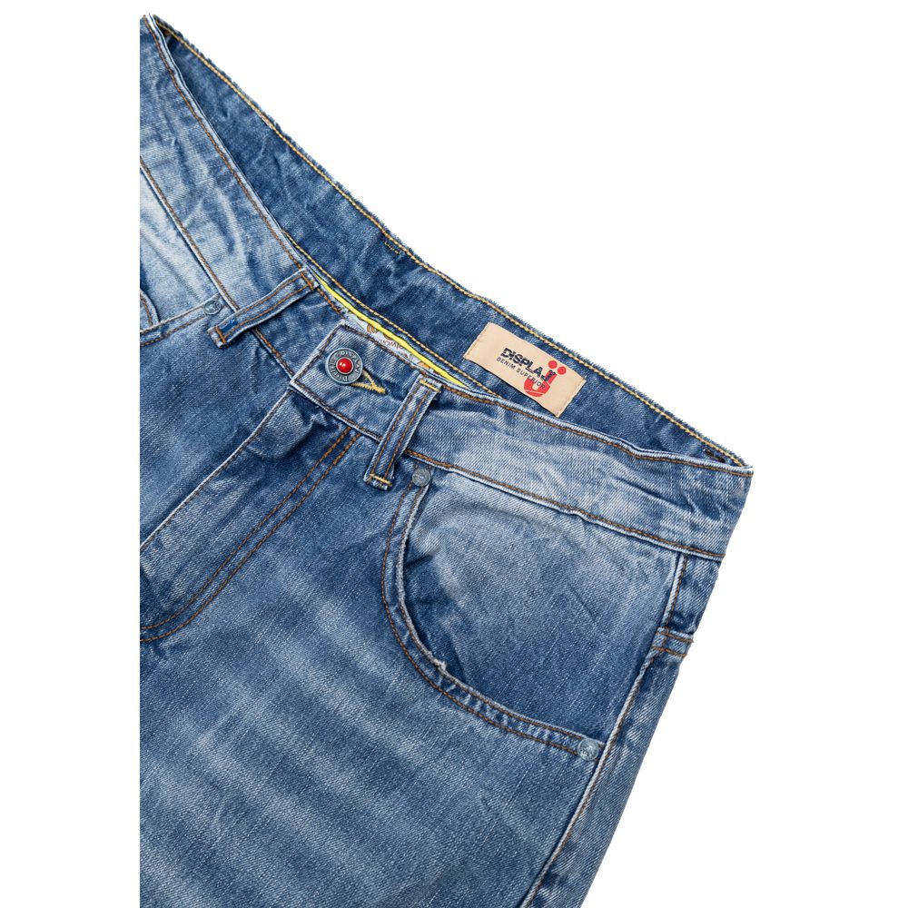Jean Displaj bleu en coton coupe décontractée