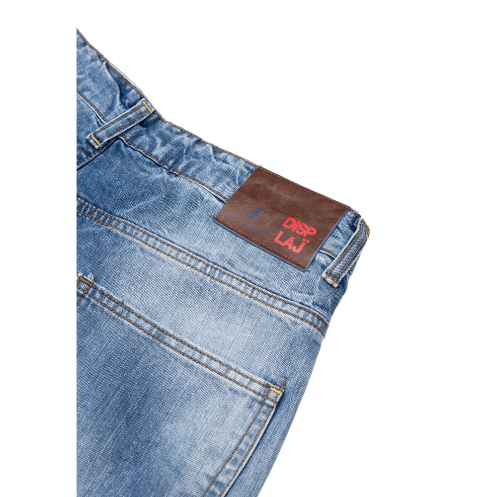 Jean Displaj bleu en coton coupe décontractée