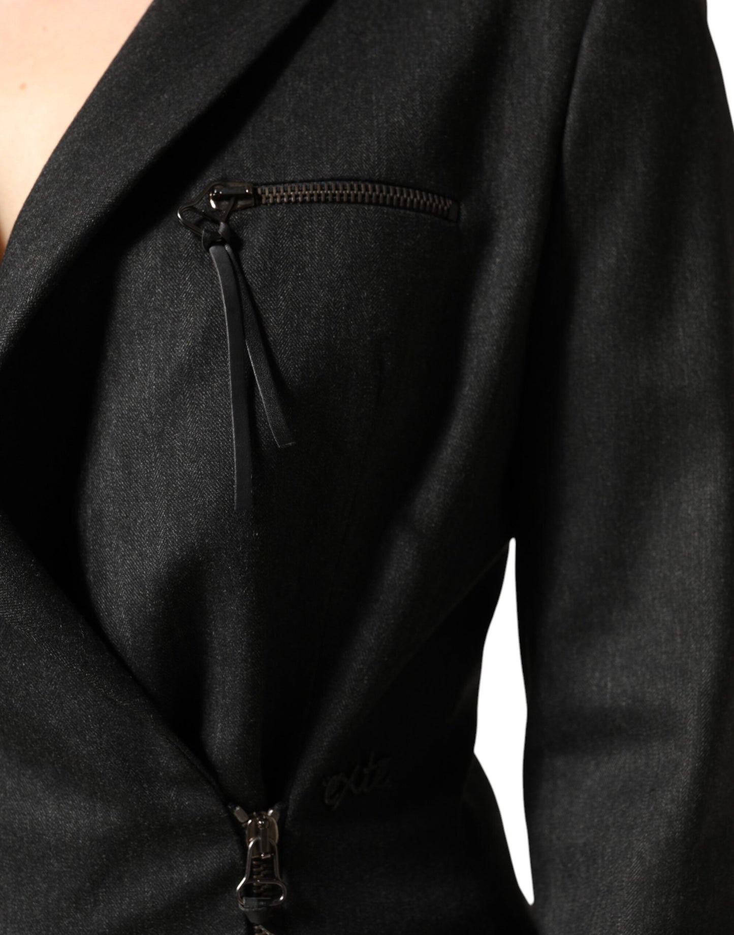 Completo giacca blazer pantaloni doppiopetto nero Exte 2 pezzi
