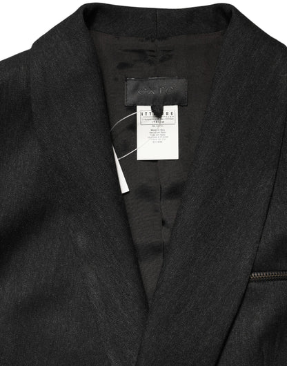 Completo giacca blazer pantaloni doppiopetto nero Exte 2 pezzi