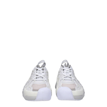 Sneakers sportive in pelle bianca Lanvin