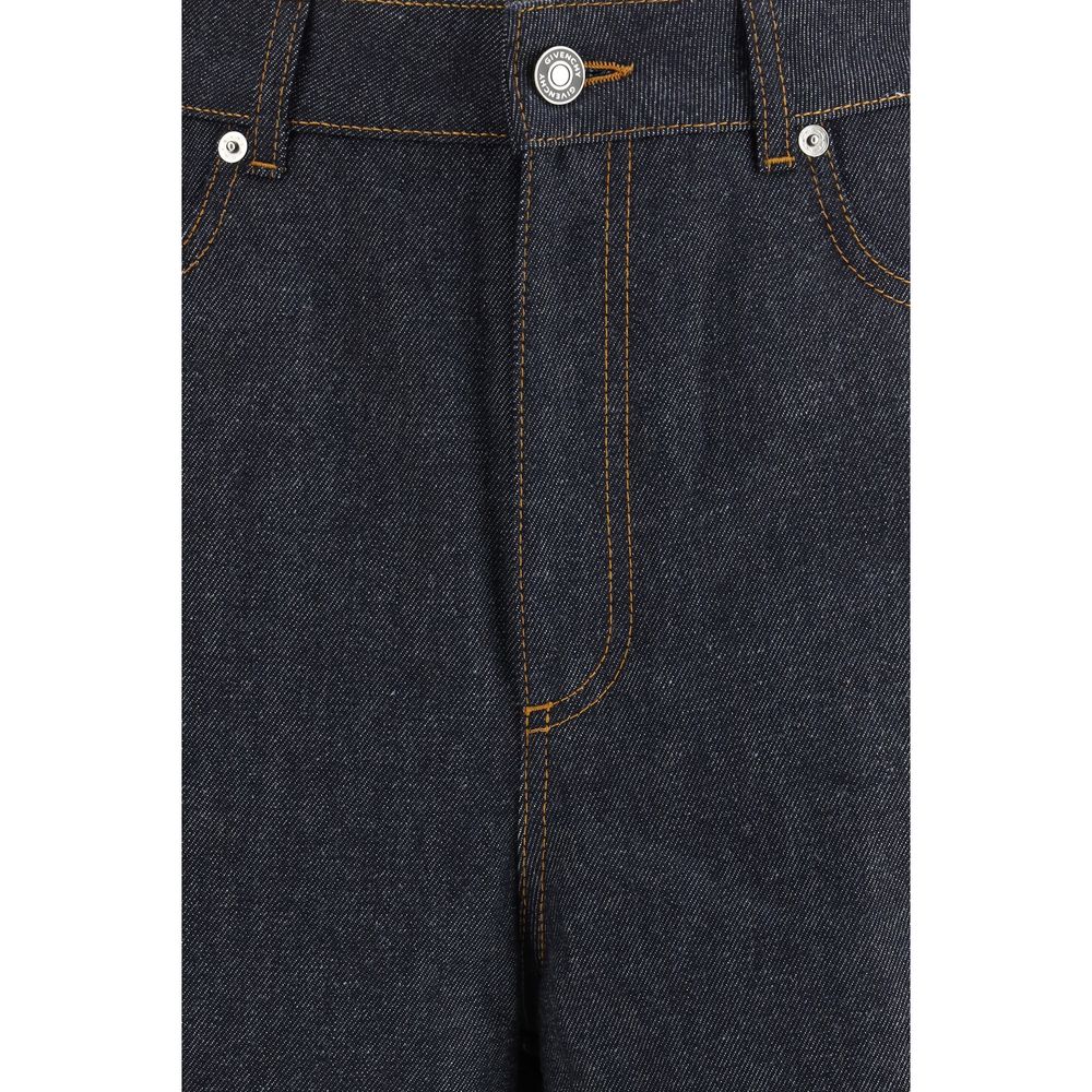 Pantaloni casual in cotone blu Givenchy