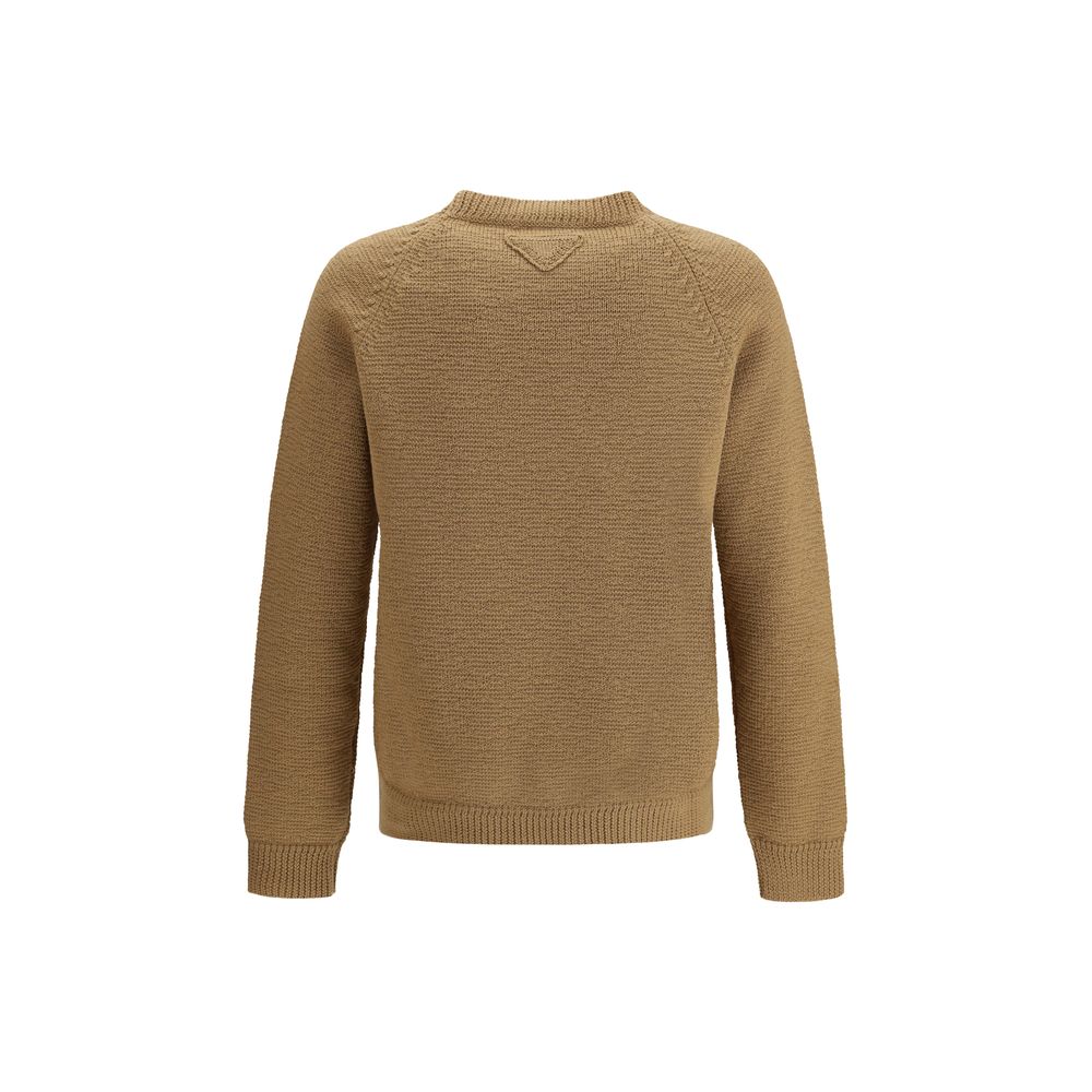 Felpa in lana beige Prada