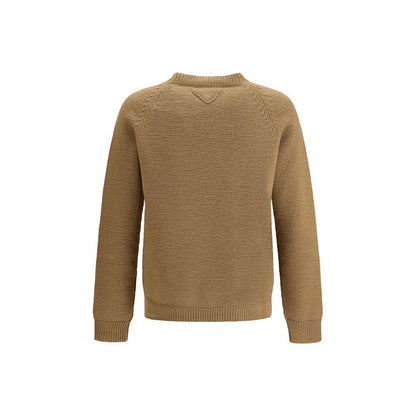 Felpa in lana beige Prada