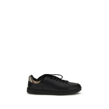 Baskets basses Burberry Bos Taurus en cuir de veau noir