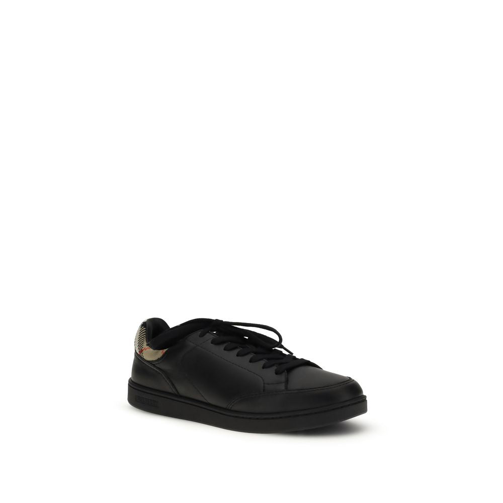Baskets basses Burberry Bos Taurus en cuir de veau noir