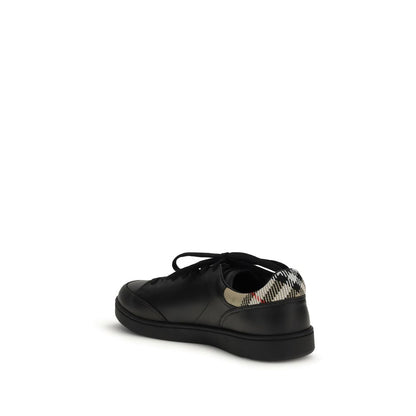 Baskets basses Burberry Bos Taurus en cuir de veau noir