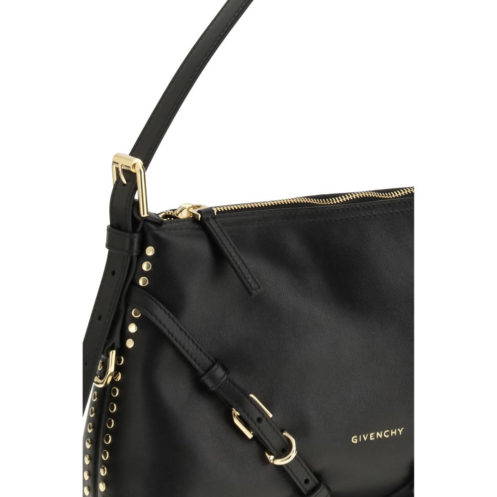 Borsa a tracolla Givenchy Bos Taurus in pelle di vitello nera