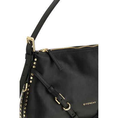 Borsa a tracolla Givenchy Bos Taurus in pelle di vitello nera