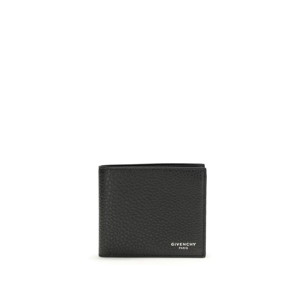 Portafoglio Givenchy Bos Taurus in pelle di vitello nera