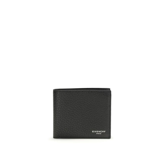 Portafoglio Givenchy Bos Taurus in pelle di vitello nera