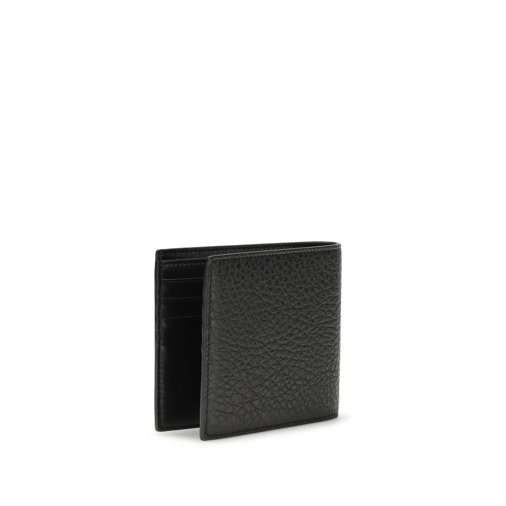 Portafoglio Givenchy Bos Taurus in pelle di vitello nera