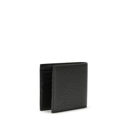 Portafoglio Givenchy Bos Taurus in pelle di vitello nera