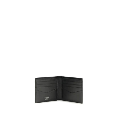 Portafoglio Givenchy Bos Taurus in pelle di vitello nera