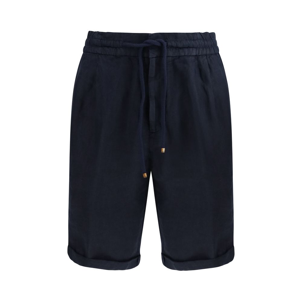 Bermuda Brunello Cucinelli in Lino Blu