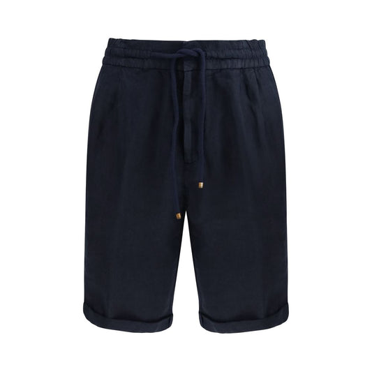 Bermuda Brunello Cucinelli in Lino Blu