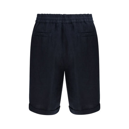 Bermuda Brunello Cucinelli in Lino Blu