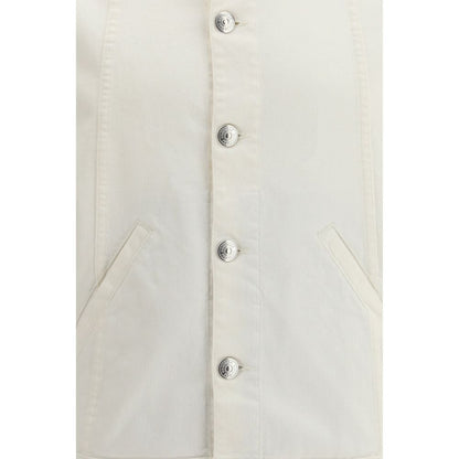 Brunello Cucinelli Giacca in denim di cotone bianco
