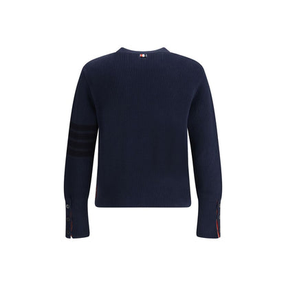Felpa in cotone blu Thom Browne