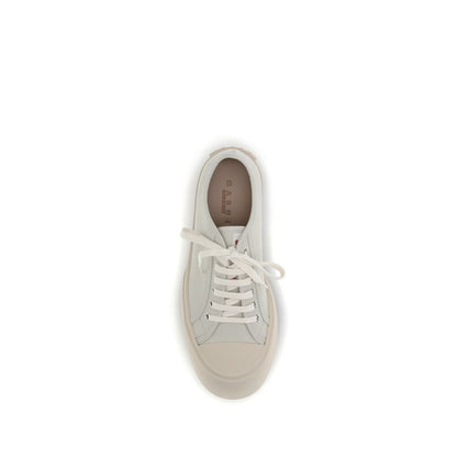 Baskets Marni Bos Taurus en cuir nappa blanc et veau