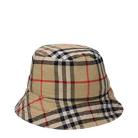 Cappello da pescatore in cotone beige Burberry