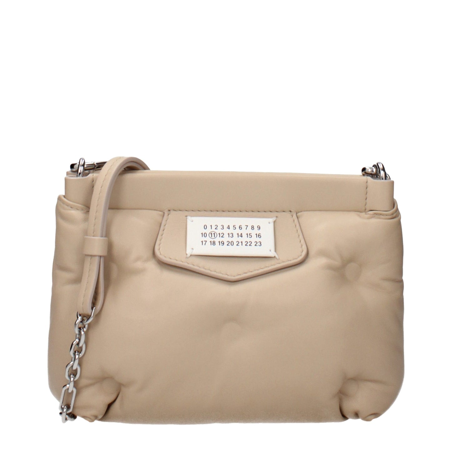 Borsa a tracolla in pelle beige Maison Margiela