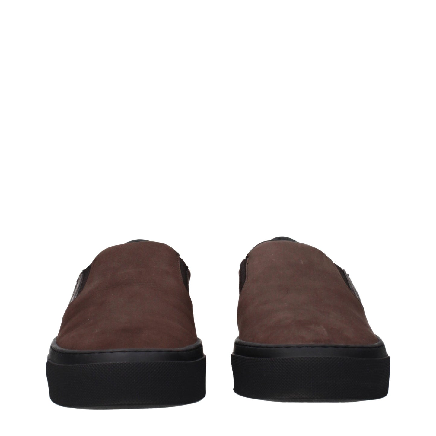 Mocassini slip-on in pelle marrone Moncler