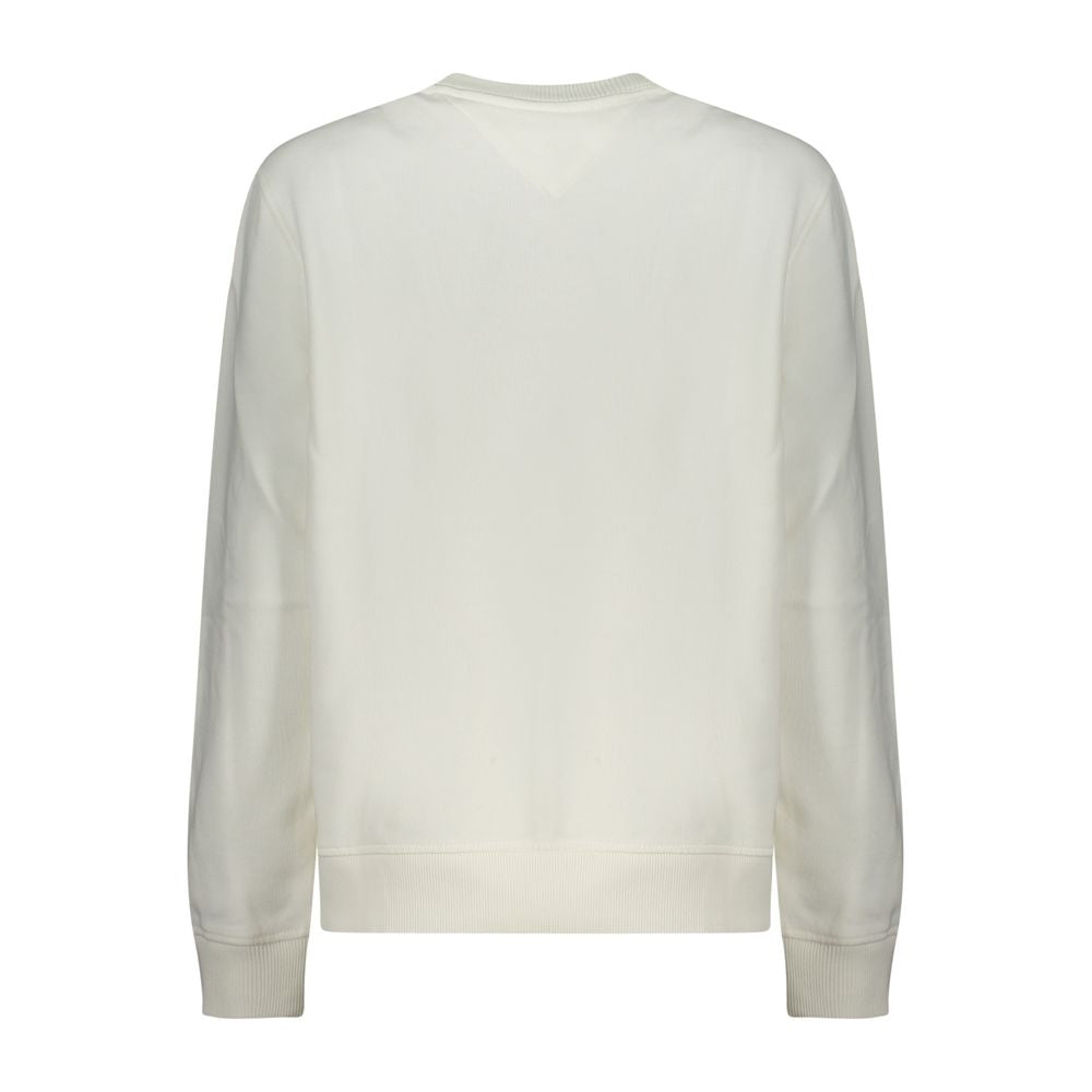 Felpa da donna in cotone bianco Tommy Hilfiger