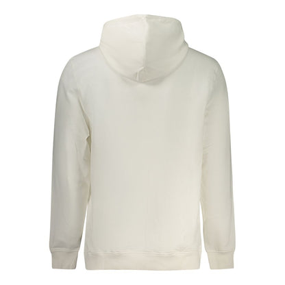 Felpa con cappuccio da uomo in cotone bianco Tommy Hilfiger