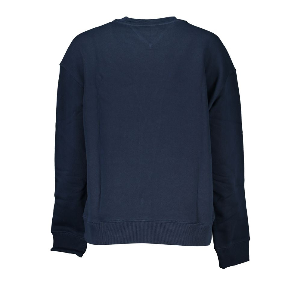 Felpa da donna in cotone blu Tommy Hilfiger