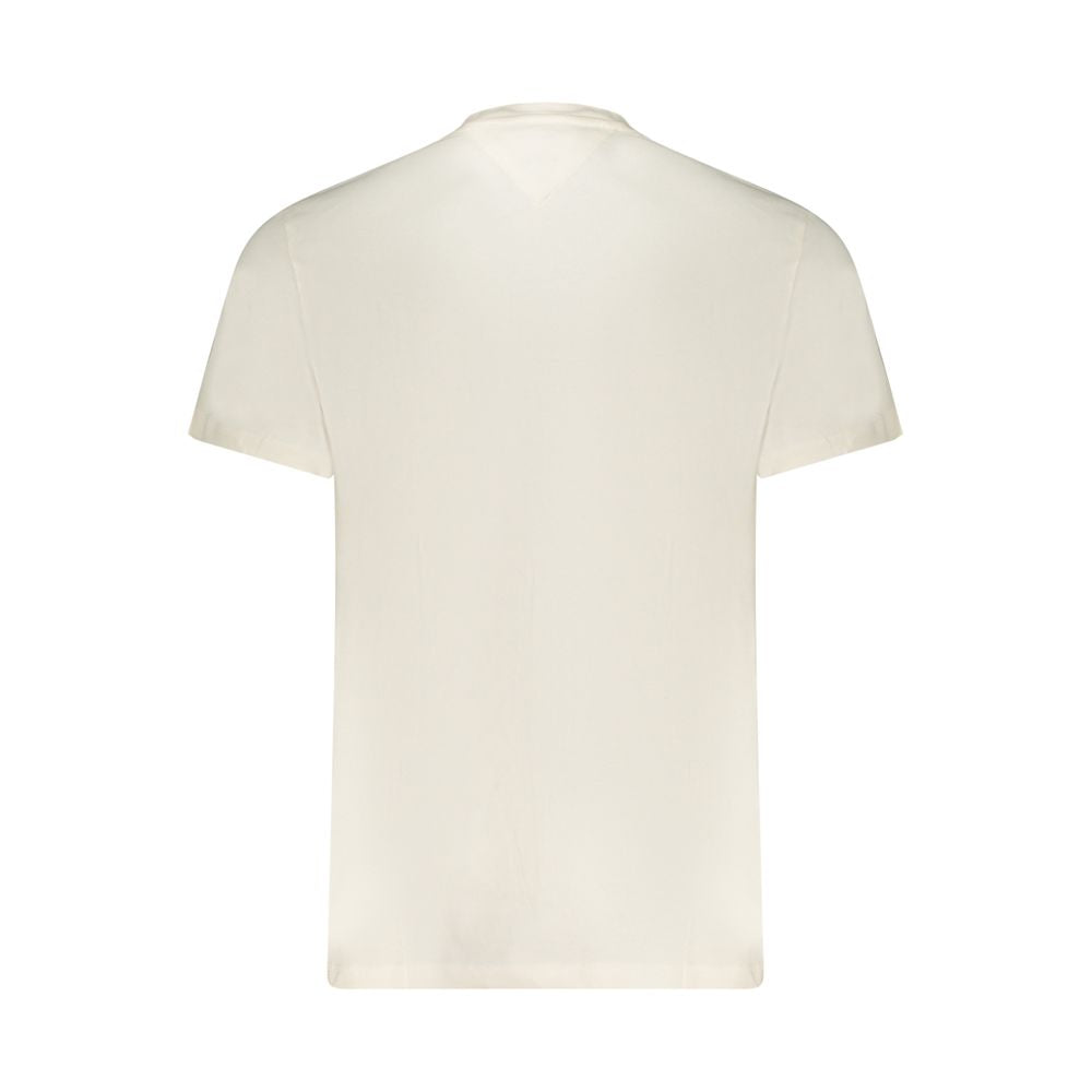 Maglietta da uomo in cotone bianco Tommy Hilfiger