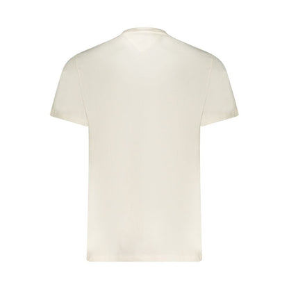 Maglietta da uomo in cotone bianco Tommy Hilfiger