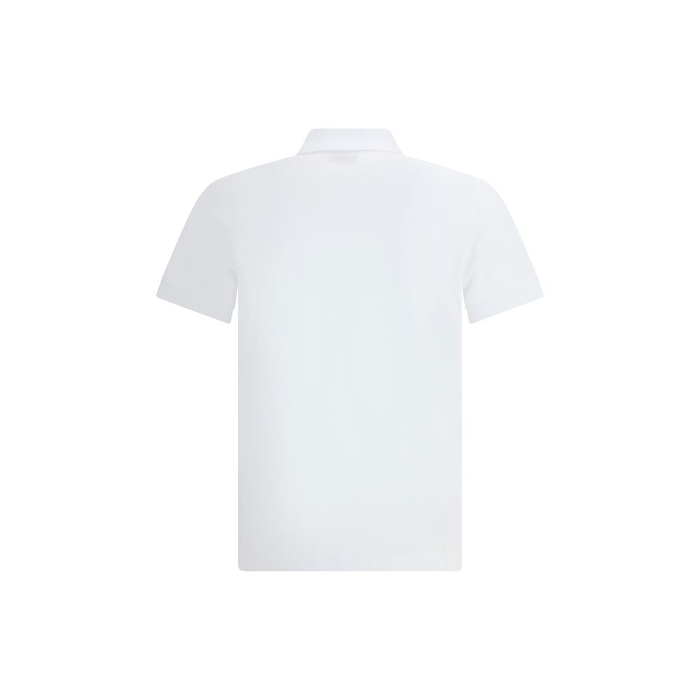 Polo in cotone bianco Fendi