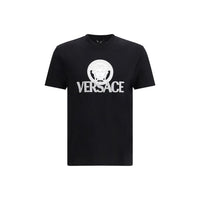 T-shirt in cotone nero Versace