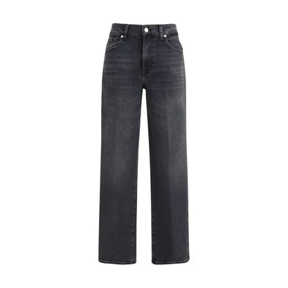 Jeans dritti in cotone nero 7FOR