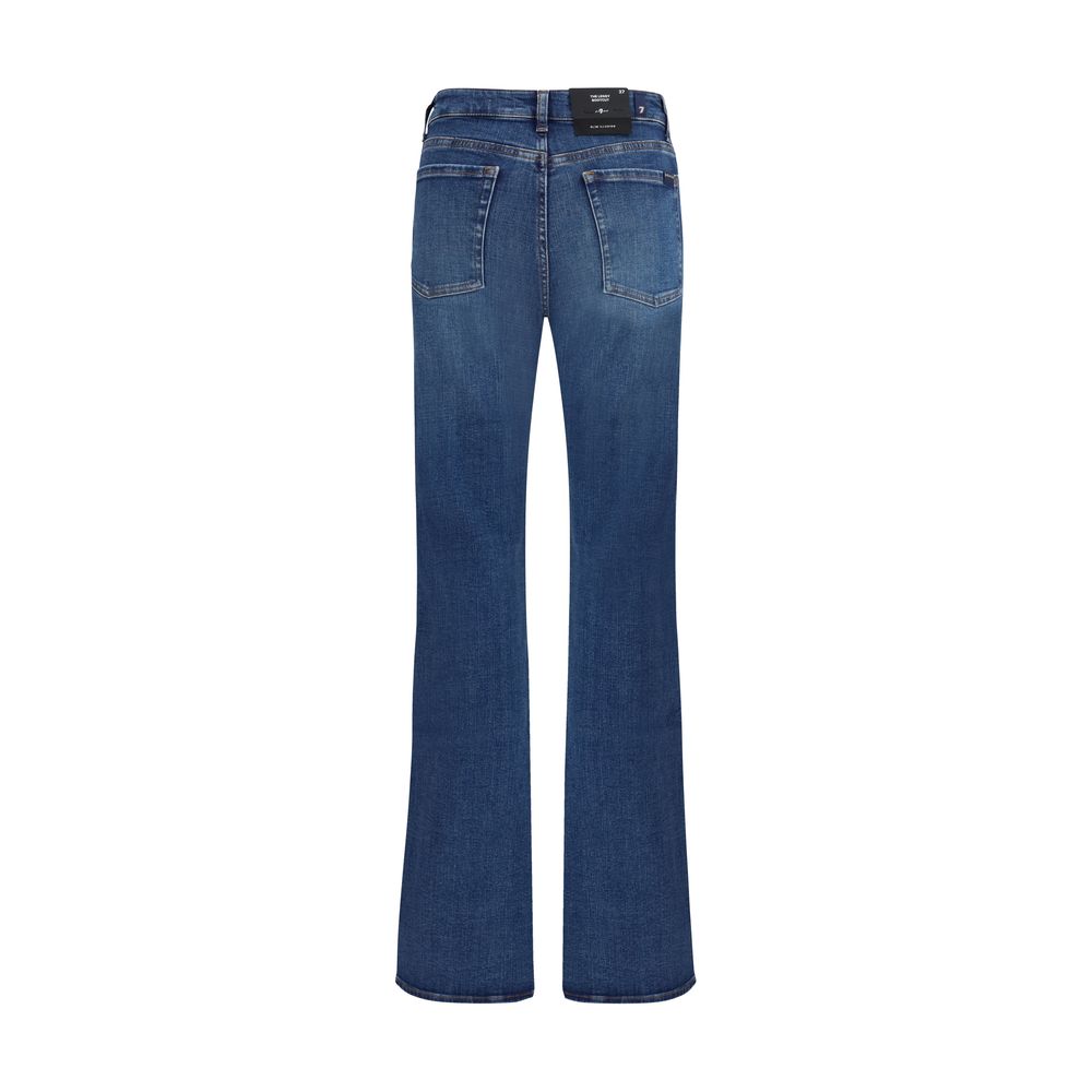 Jean bootcut en coton bleu 7FOR