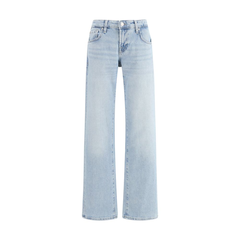 Jean droit en coton bleu 7FOR