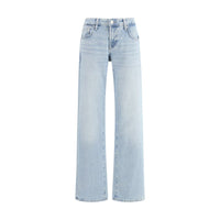 Jean droit en coton bleu 7FOR