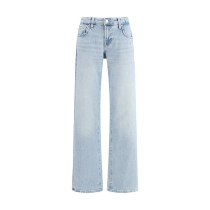 Jean droit en coton bleu 7FOR