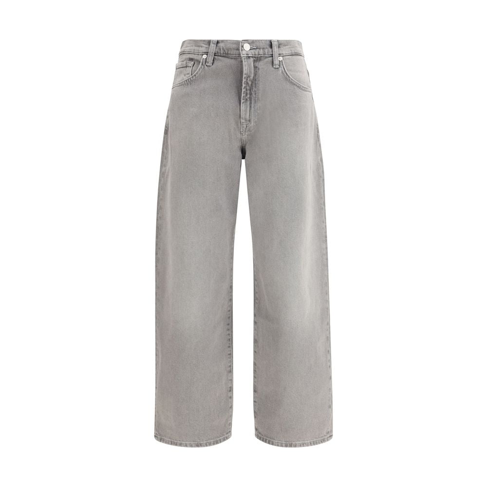 Jeans 7FOR in cotone grigio vestibilità rilassata